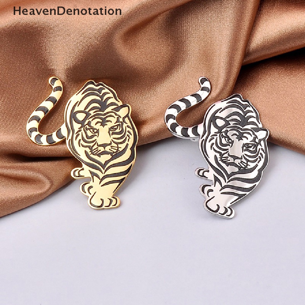 [HeavenDenotation] Fashion Harimau Bros Vintage Dekorasi Pernikahan Logam Bros Syal Sweater Jas Pin Up Gesper Femininos Bros Pasangan Kerah Perhiasan Pin HDV