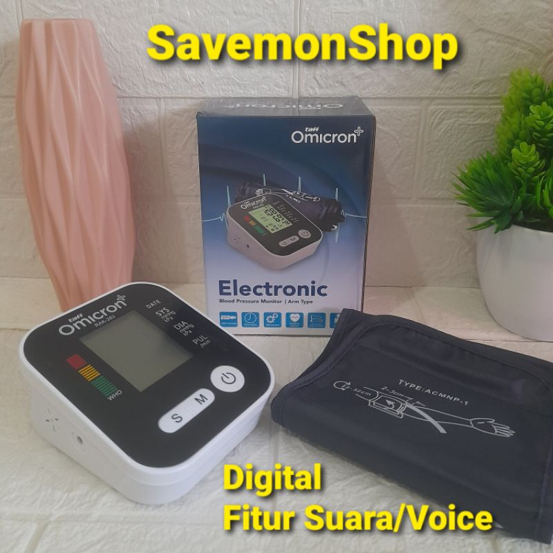 Alat Tensi Tekanan Darah Digital | Tensimeter Lengan Digital Premium | Alat Ukur Tekanan Darah Taff 