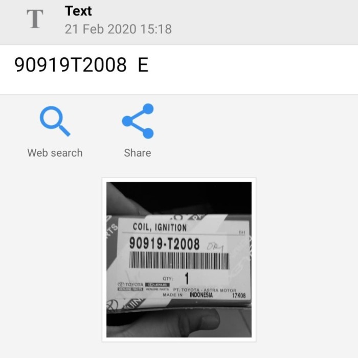 Ignition Coil Innova Bensin Kode 352