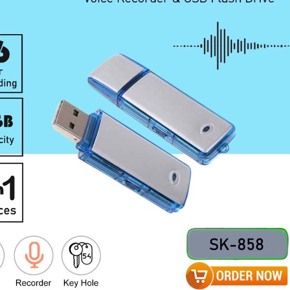 ✶ USB Flashdrive Sound Voice Recorder / Perekam Suara Model Flashdisk ♥