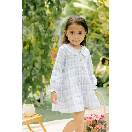 Bohopanna Daniela Dress 0-10 Tahun Dress + Scrunchie Anak Perempuan / Dress Lengan Panjang Anak Perempuan CBKS