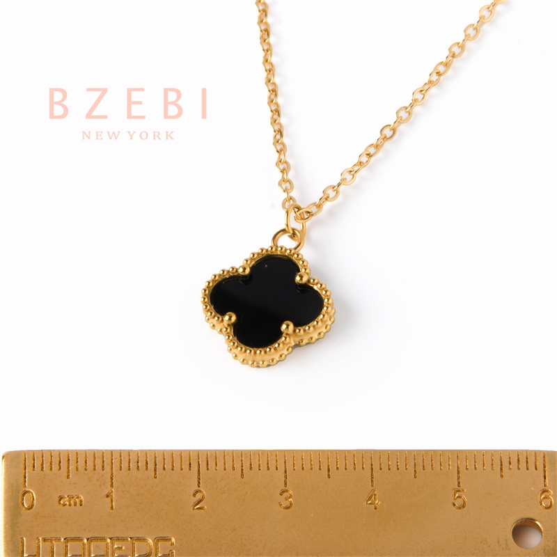 Bzebi Kalung Emas 18k, Kalung Baja Titanium, Kalung Liontin Berlian, Anti Karat, Aksesoris Fashion Wanita Perhiasan Gaya Korea, Hadiah Ulang Tahun Dengan Kotak Eksklusif 1124n