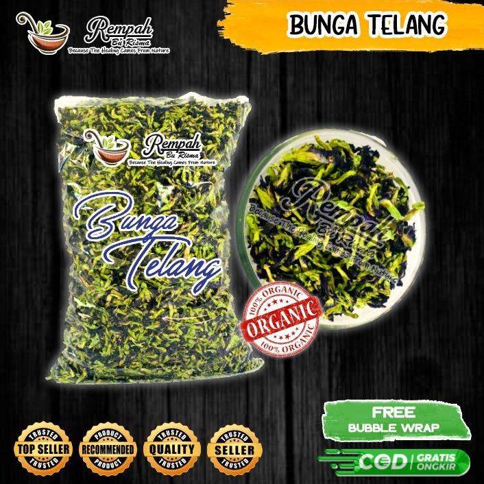 

[KODE 77] Bunga Telang Organik 100 gram - Premium Butterfly Tea