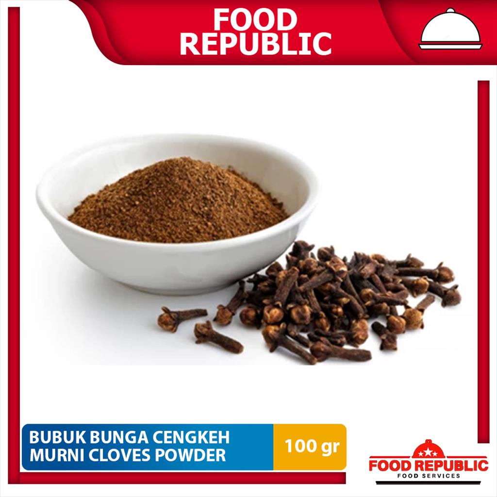 Bubuk Bunga Cengkeh Kering 100 gr Pure Cloves Powder Cengkih Murni