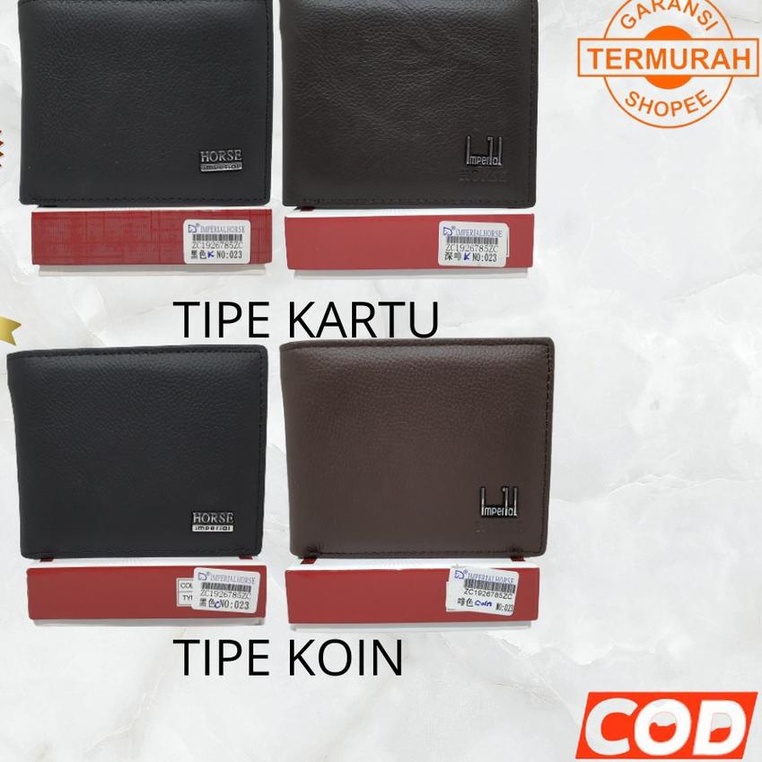 ☁ Dompet Pria Kulit Asli Dompet Lipat Original Import |Dompet Cowo Imperial Horse(Horse ➻