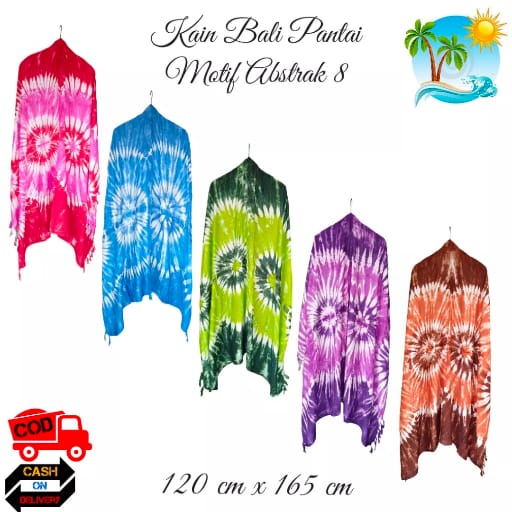 Kain Pantai Kain Bali Pantai - Kain Bali Motif Abstrak Standar Baru - Sarung Pantai SEMBILAN MODE - Sarung Bali - Kain Pantai - Kain Katun Jepang - Kain Untuk Hiasan Dinding - Kain Untuk Plafon Mobil Truk Dan Mobil 3/4 Lainnya