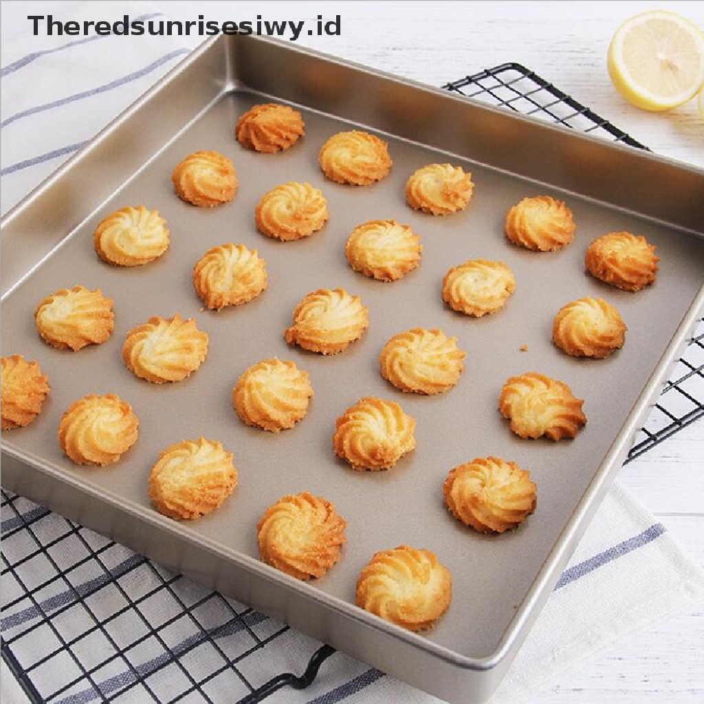 #New# 1pc Loyang Tebal Persegi 11inci Loyang Anti Lengket Loyang Nampan Baja Karbon~