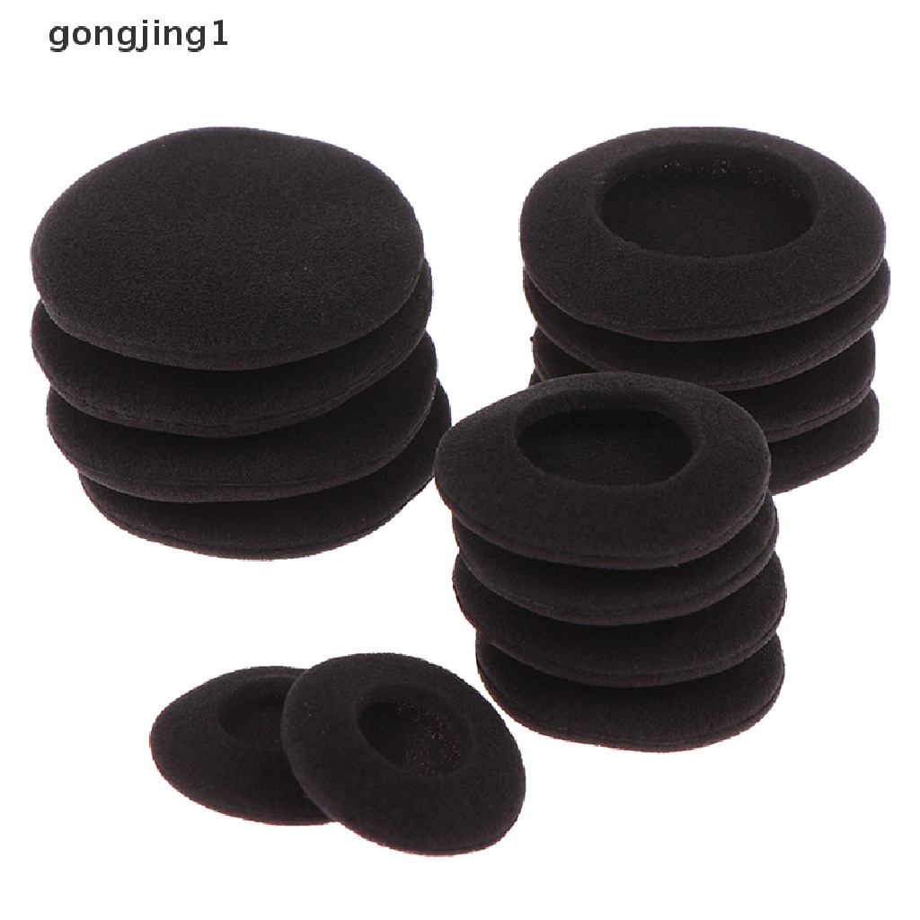 GGG 10Pcs Thick Foam Earpads Cushions Ear Pads 3.5 / 4.5 / 5.5 / 6cm for Round Headphone ID