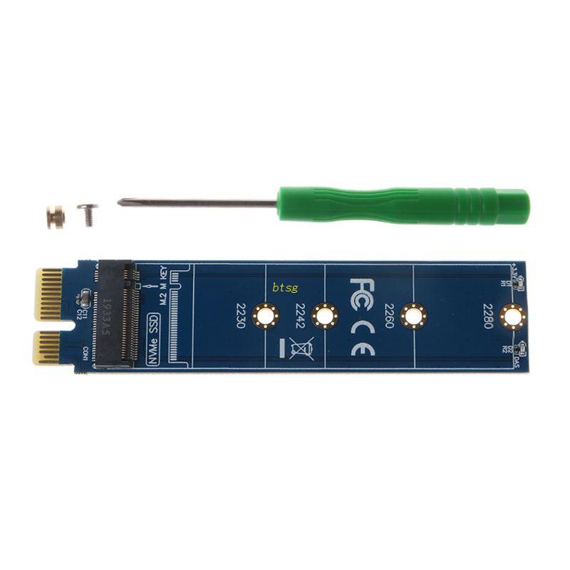 Btsg for M.2 NGFF-SATA SSDPCIE to M2 Adapter Converter Pembaca SSD Eksternal2260 2242