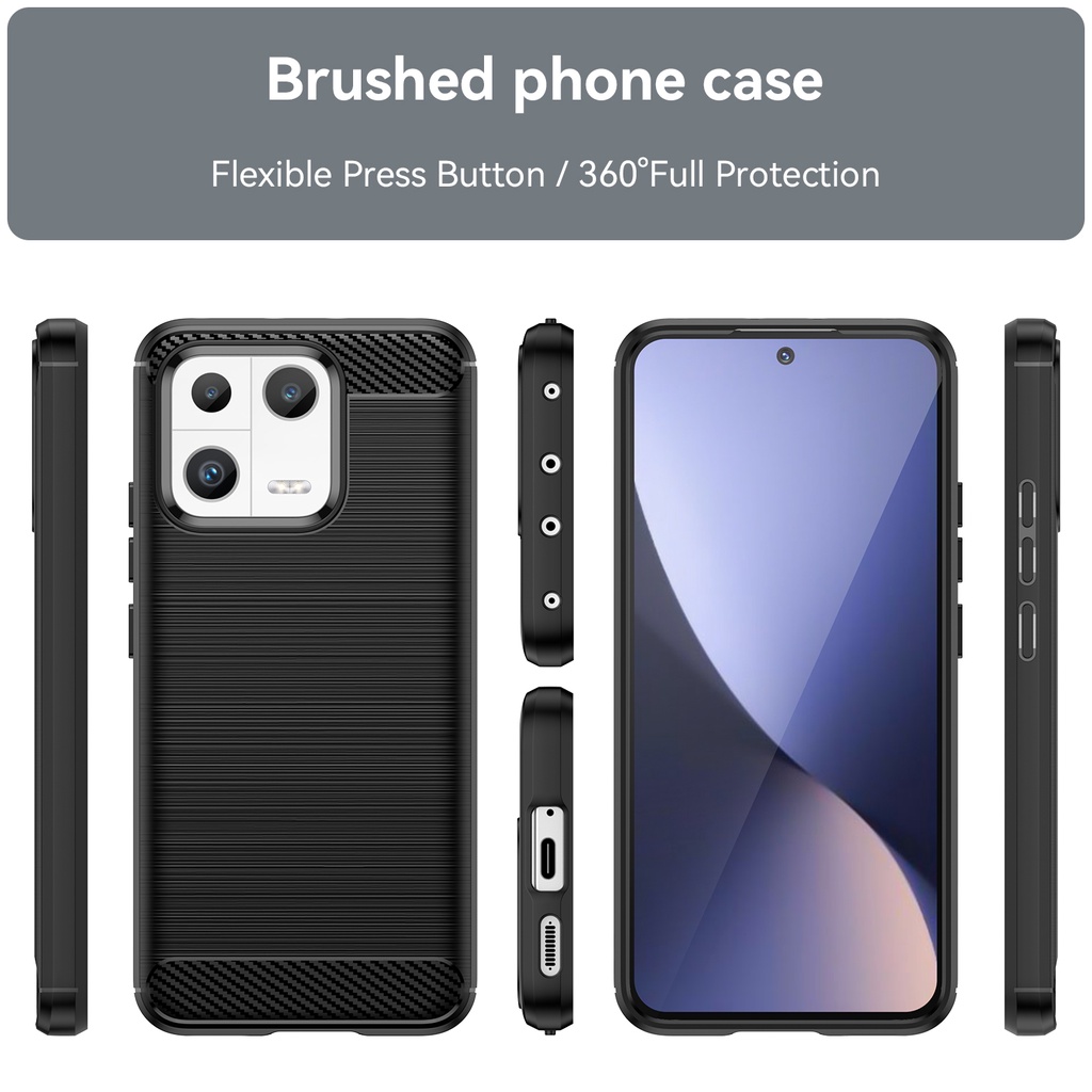 Untuk Xiaomi13 13Pro Warna Soft Silicone Phone Back Cover Cakupan Penuh Shockproof Pelindung Casing Ponsel Untuk Xiaomi Mi13 Mi 13 Pro