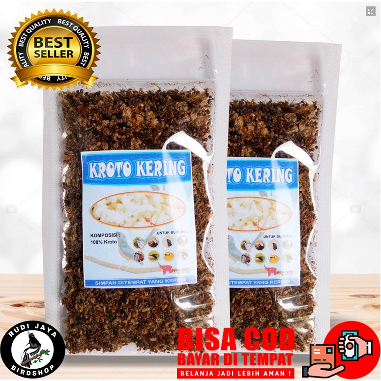 READY KROTO KERING SUPER RFAMJAYA EF EKSTRA FOODING PAKAN BURUNG MURAI KACER ANIS CUCAK JALAK CIBLEK