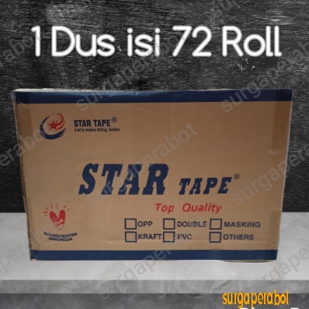 

Terlaris Lakban Bening / Coklat 1 Dus 45Mm X 100Yard Selotip 2 Inch Tebal Murah