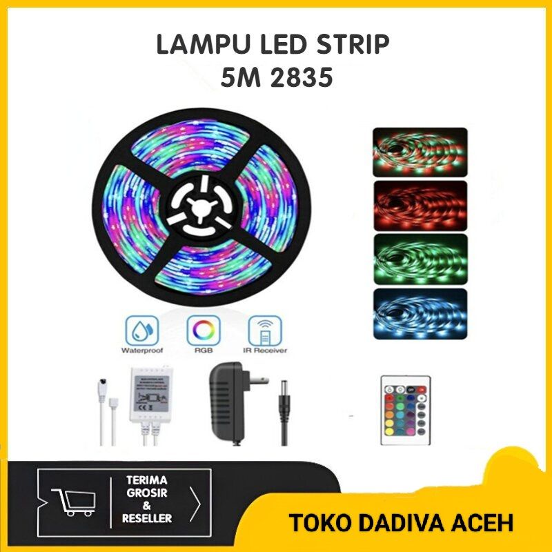 Lampu LED STRIP SELANG 5M 220v 5 Meter RGB - Lampu LED Hias