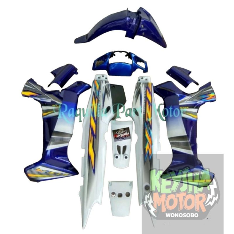 COVER BODY FIZR F1ZR BIRU PUTIH FULL SET