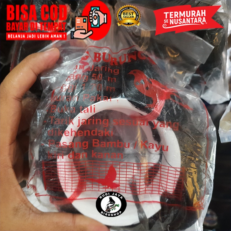READY JARING BURUNG SENAR NILON JALA PIKAT PENGHALANG JEBAKAN PERANGKAPUNTUK BURUNG PAGAR AYAM SAWAH
