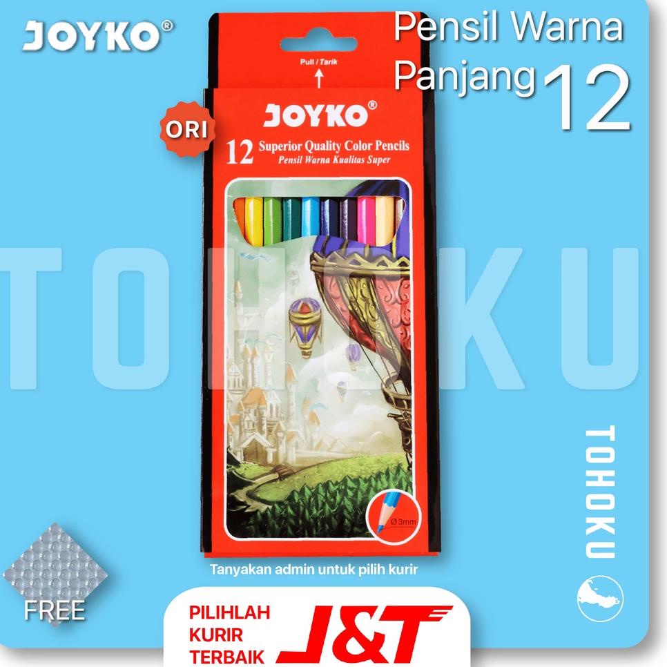 

K93 Pensil Warna 12 - Joyko Color Pencils 12 BIG SALE み