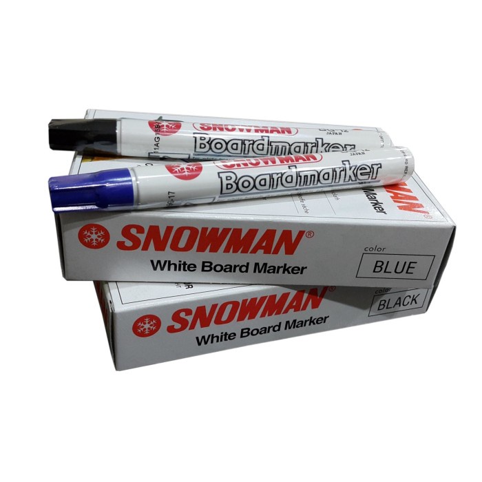 

BISA COD Spidol Whiteboard Snowman BG-12 Marker ( Per Lusin )