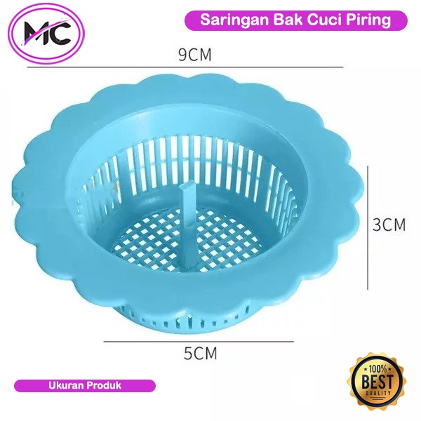 Saringan Wastafel Cuci Piring Penyaring Sink Afur Plastik PVC Saringan Sampah Bak Cuci Piring