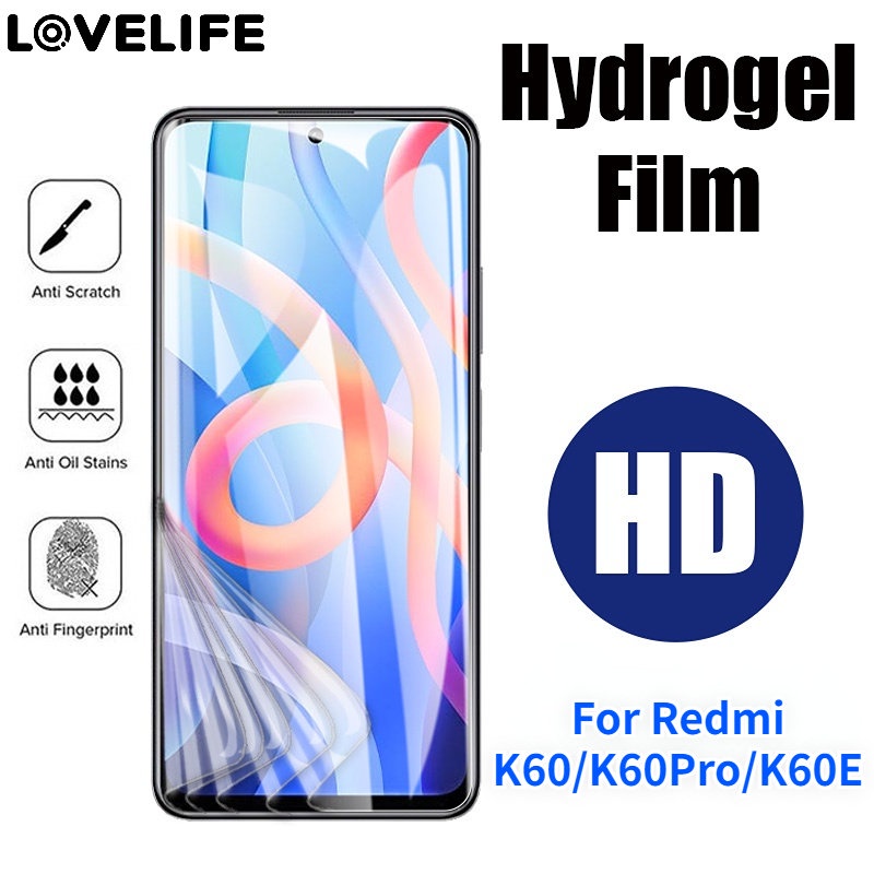 Film Pelindung Ponsel Sensitivitas Tinggi TPU Film Layar Ponsel Anti-fingerprint Soft Film Anti-Pendam Film Kondensasi Untuk Redmi K60/K60Pro/K60E