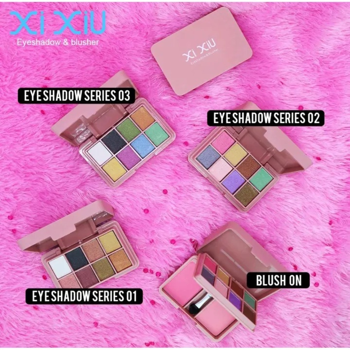 XI XIU Eyeshadow + Blusher 8 Colors Eye Shadow + 2 Colors Blush On