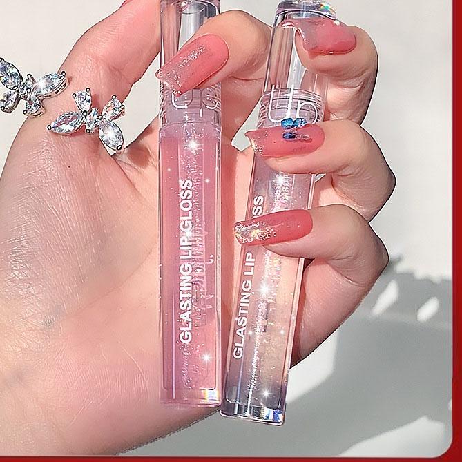 ⅎ Maxfine ❤ Lip Gloss/glasir bibir cahaya air kilatan halus Lipstick ◌