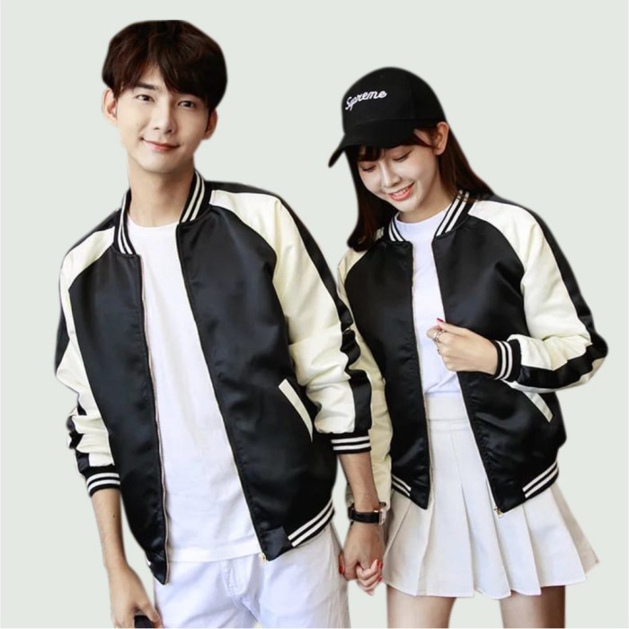 BOMBER JAKET BASEBALL SKULL - JAKET BOMBER VARSITY PRIA DAN WANITA