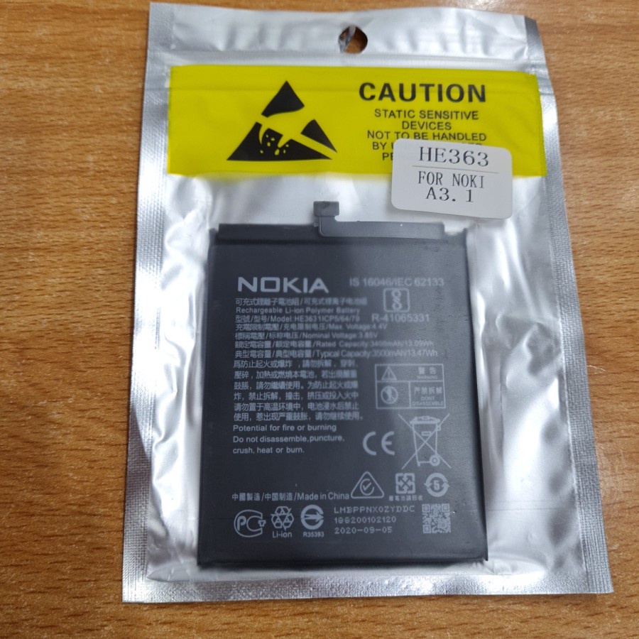 Baterai Battery Batre Nokia 3.1 Plus 3.1+ 7.1+ HE363 HE 363 / HE377 HE 377  Original