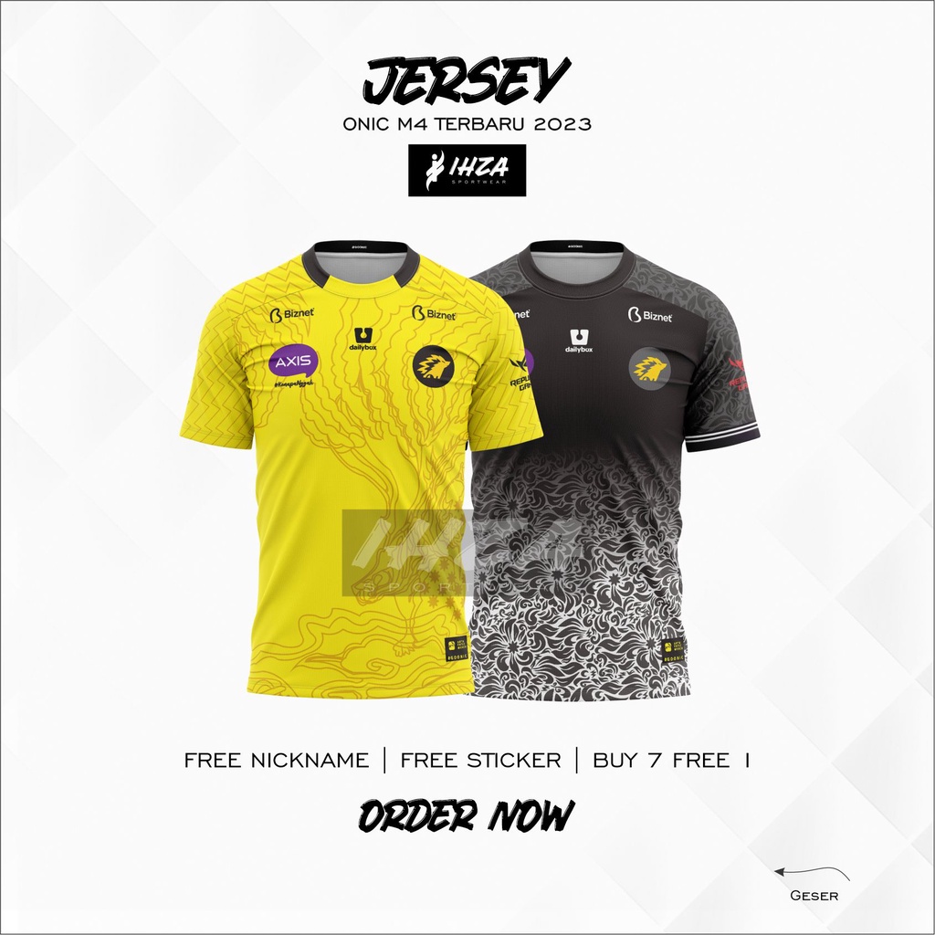 JERSEY ONIC TERBARU 2023 FANS / SUPPORTER EDITION FREE NICKNAME & STICKER ONIC