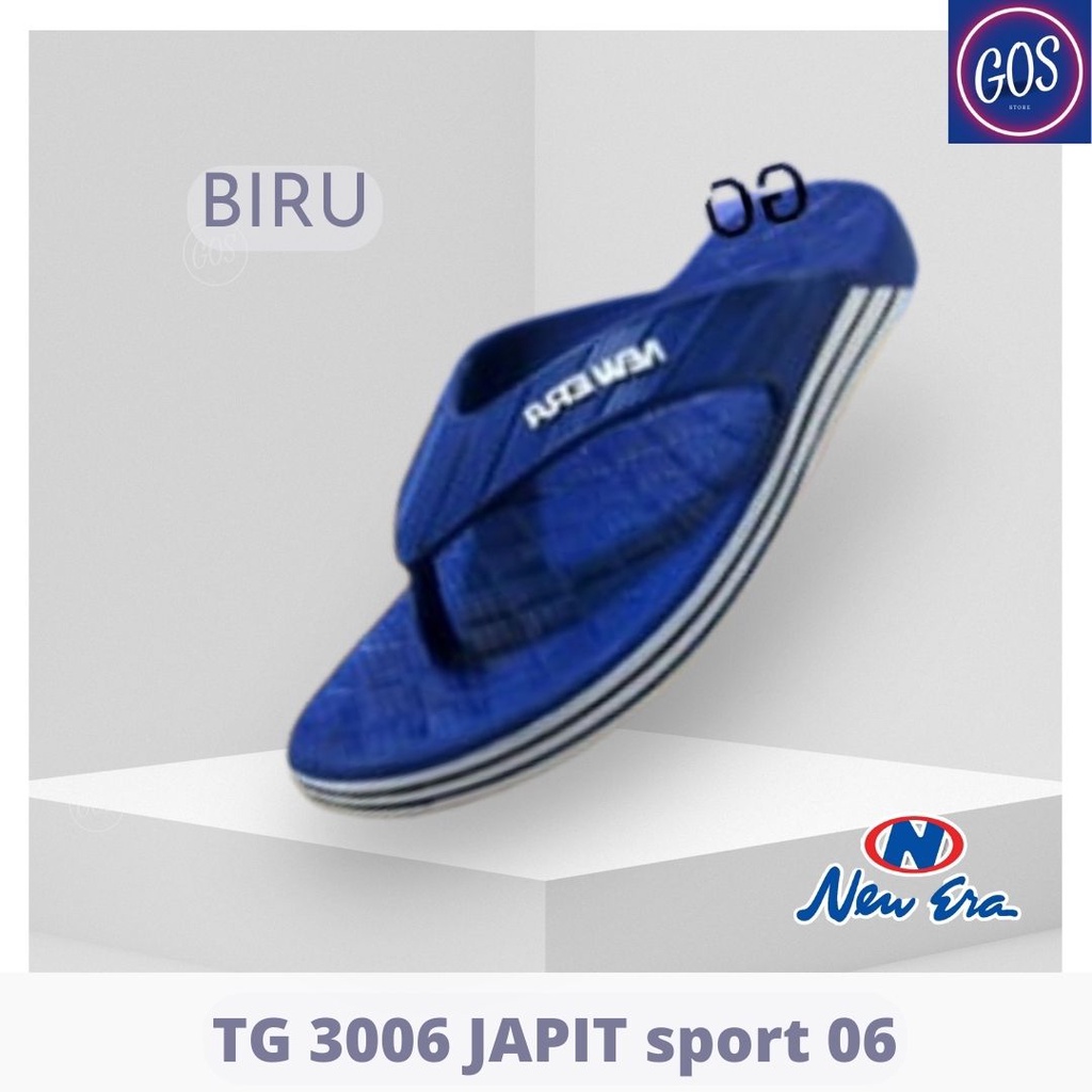 gos New Era TG 3006 JAPIT sport 06 Sandal Japit Karet Anak Laki-Laki Sendal Pria Anti Slip Original