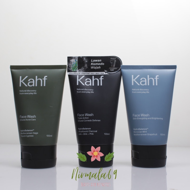 Kahf Face Wash 100ml/sabun wajah pria/face wash cowok/minyak wangi tahan lama/sabun pencuci wajah be