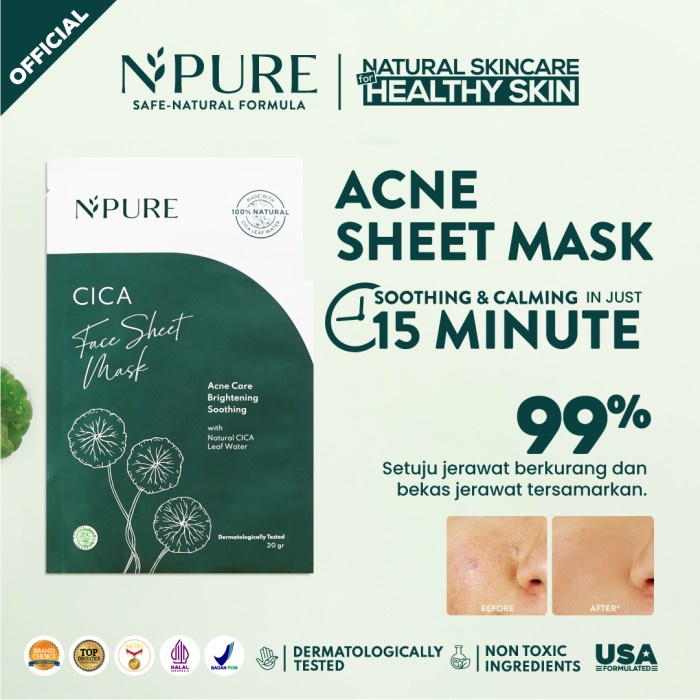 NPURE Centella Asiatica Sheet Mask