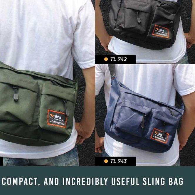☟ Tas Selempang Pria Sling Bag Distro Slempang Cowok Kuliah & Kerja Samping Slimbag Besar Murah ✯