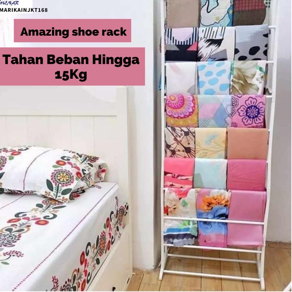 12.12 Terlaris SHENAR COD (1KG) Rak amazing 2in1 ready warna putih dan hitam /Amazing Shoe Rack / Ra