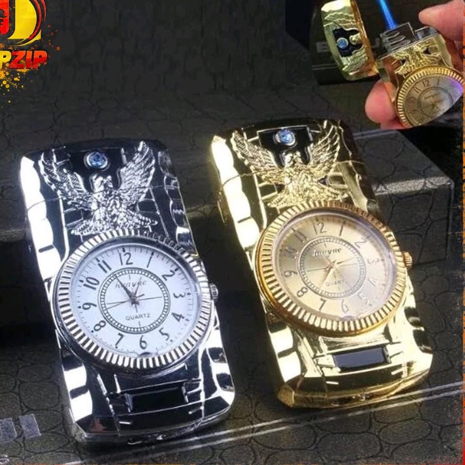 ☆ KOREK API JAM MANCIS GAS LIGHTER BARA LED ۞