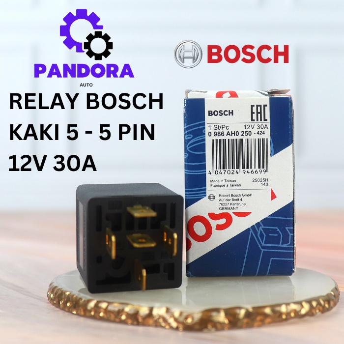 RELAY BOSCH 5 PIN 12V 30 AMPERE BOSCH ORIGINAL