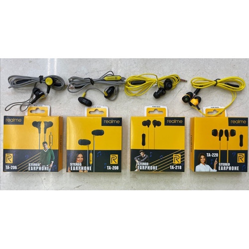 Headset Kabel Realme Stereo Earphone - AT-206