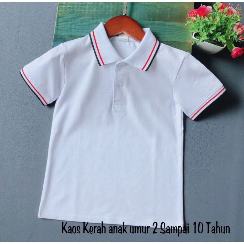 Baju Polo Anak Kaos Kerah Anak Polos Usia 2 sampai 10 Tahun Kaos Distro Anak Kaos Wangki Anak Baju Anak Laki laki Kaos Kerah Anak Premium