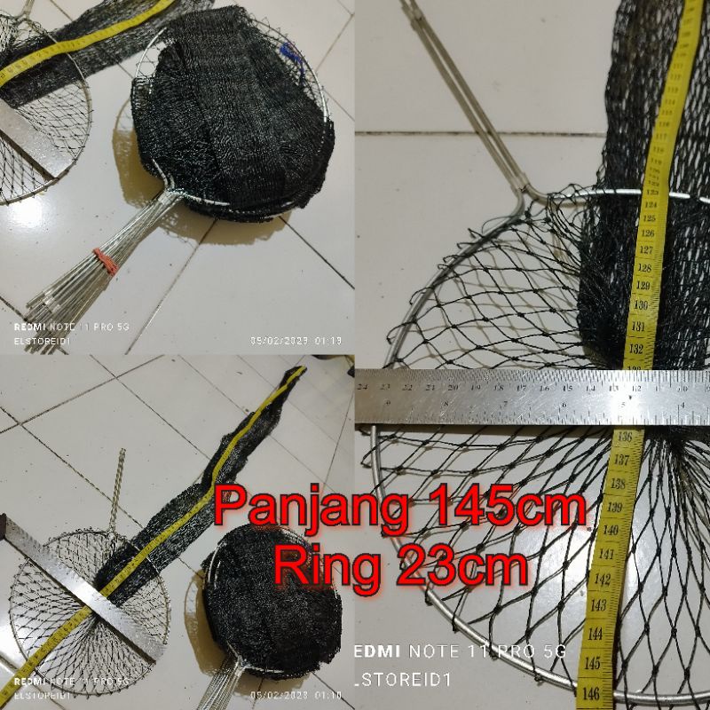 KERAMBA IKAN 145cm Ring 23cm Kerumbu Koja Tusuk Tancap dan Double Ring Tampar kuat anti yuyu