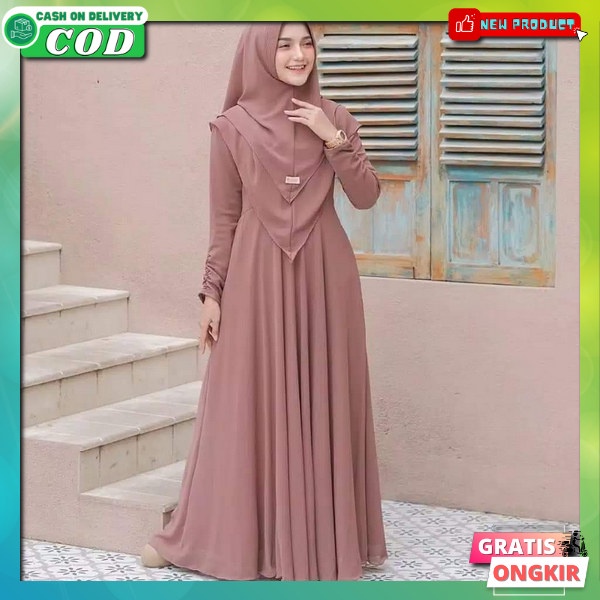 Ghamis Qanita Pakain Bwju Atassan Cewek Gamis Wnta Ataaan Kondangan Gamis Lebaran 2023 Gami Sanita H