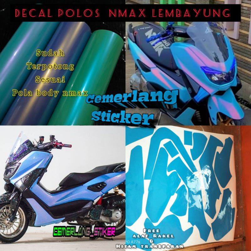 Decal Sticker Motor Nmax Old / Nmax New / Skotlet Lembayung Nmax Sesuai Pola Body Nmax