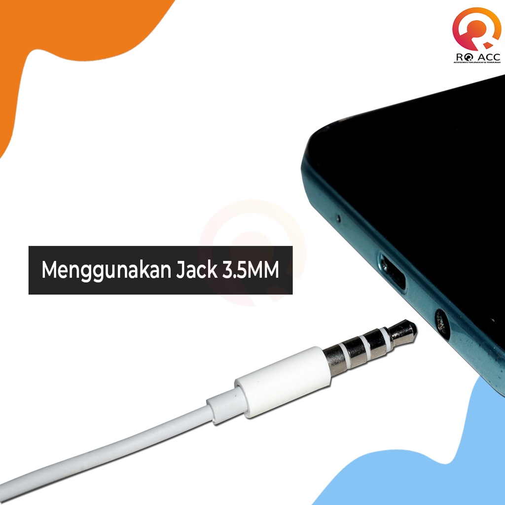 [RO ACC] HEADSET EARPHONE BASS  4G 4S 5G 5S 6G 6S JACK 3.5MM ORIGINAL SUPER