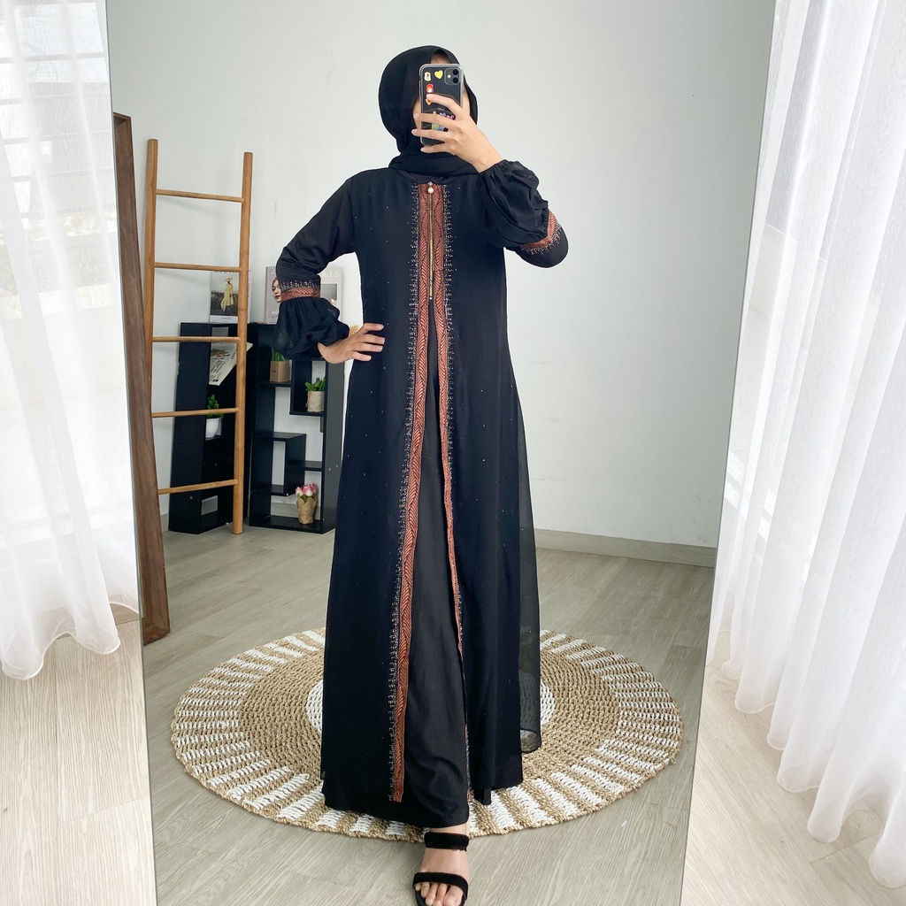 ABAYA VIANA / Gamis Turkey / Longdress Muslimah / Maxy Formal / Busana Muslim / Dress Kondangan / Pakaian Mewah Arabic