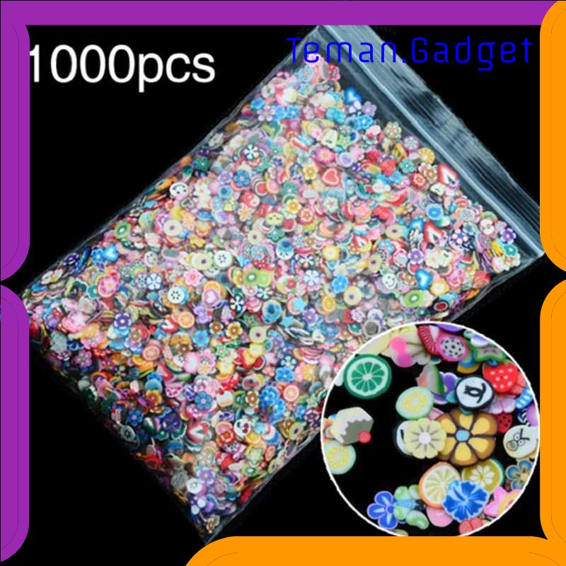 TG - PRW OLOEY Hiasan Kuku Nail Art Tips Filler Slime Fruit 1000pcs - WJ079A-C