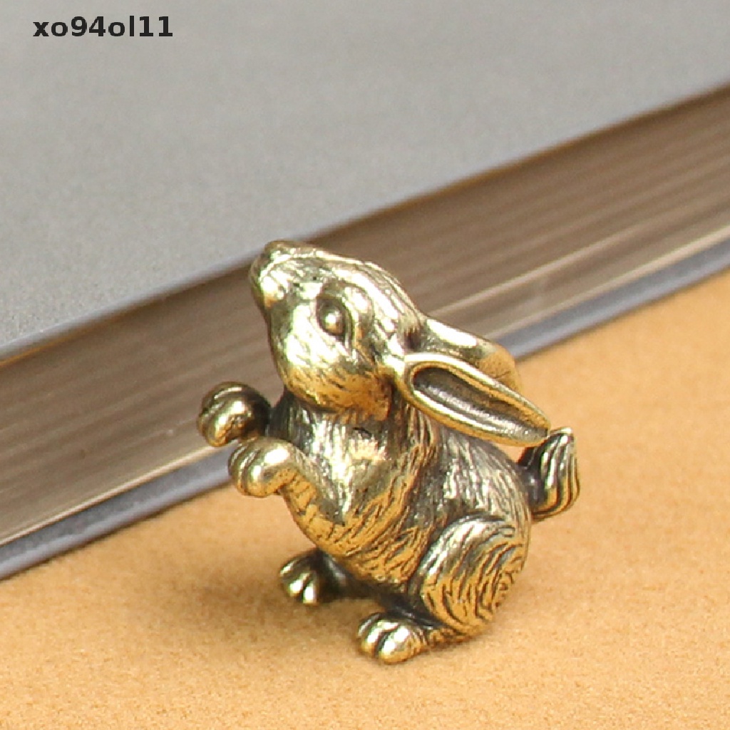 Xo Patung Kelinci Imlek Miniatur Hias Shio Cina Kelinci Patung Hewan Rabbit Ornamen Vintage Dekorasi Rumah Kerajinan Hadiah OL