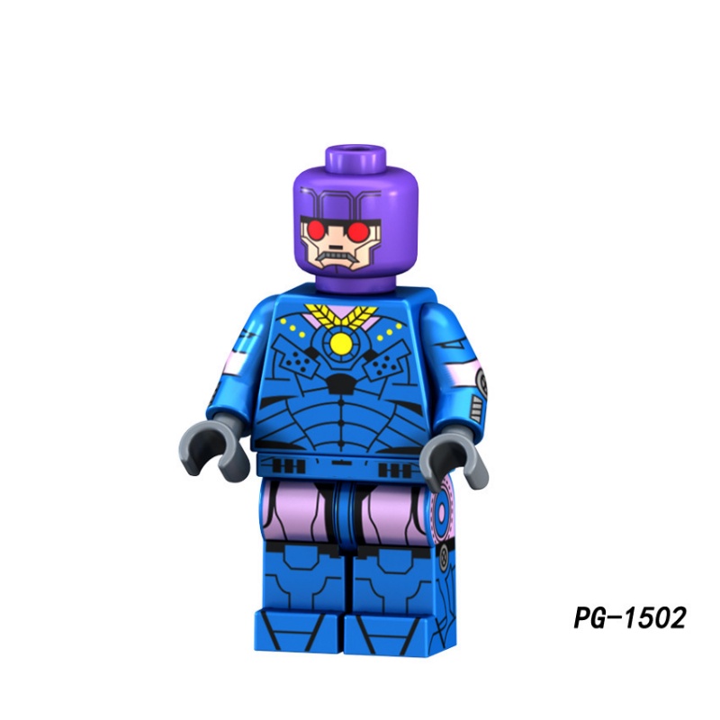Minifigures PG8121 Marvel Hawkeye Samurai Batman Sentinel Robot Thanos Mini Angka Hip-Hop Deadpool Mainan Hadiah