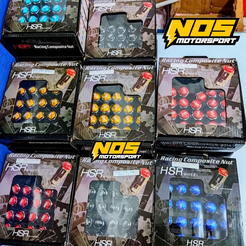 BAUT MUR RODA MOBIL RACING VARIASI UKURAN 1,5 ISI 20pcs MODEL MUR PANJANG
