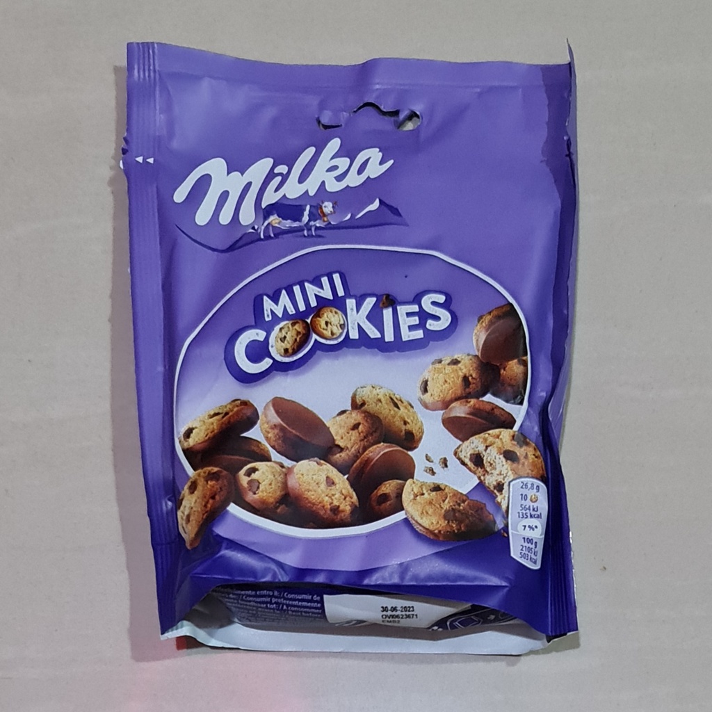 Milka Mini Cookies Biscuits with Chocolate Chips 110 Gram