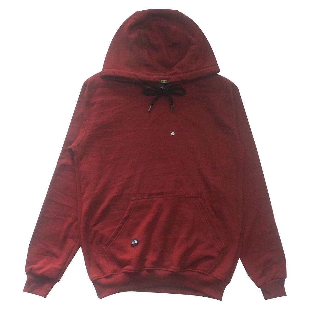 Metamorfosis Clothing - Pullover Hoodie Polos Maroon Cotton Fleece / Jaket Merah / Simpel / Brand Lo