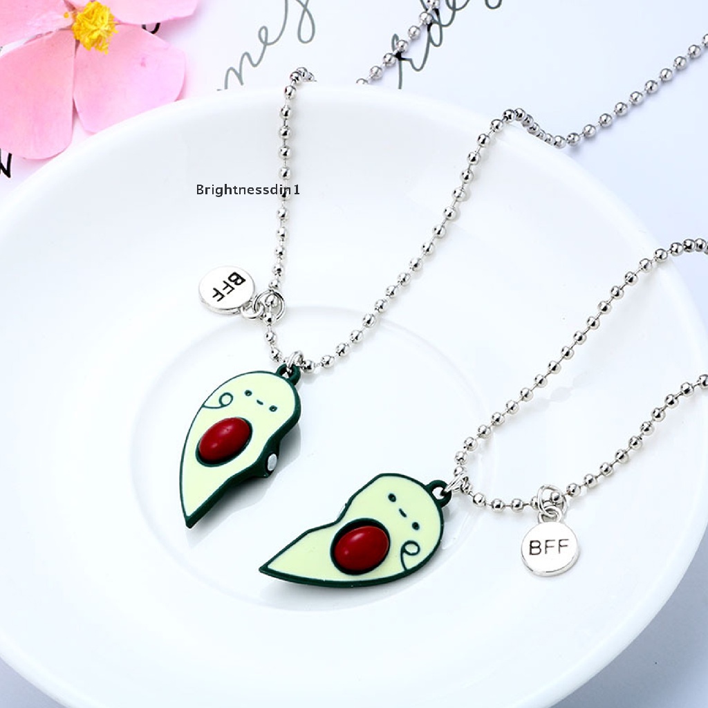 [Brightnessdin1] Kalung Anak Sepasang Alpukat Kalung Besi attract good friend BFF Nec Boutique