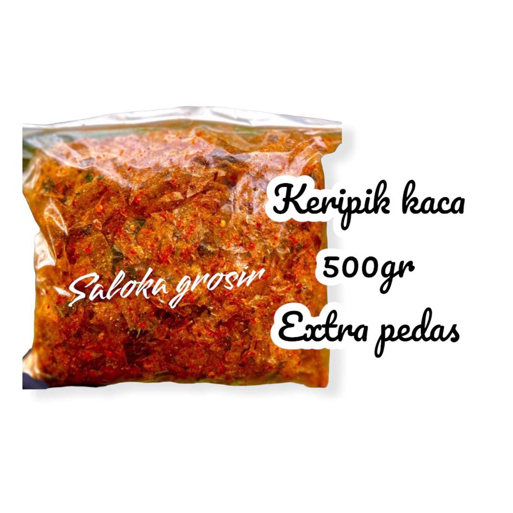 

KERIPIK KACA/KRIPCA RASA PEDAS KEEMASAN 500 GRAM